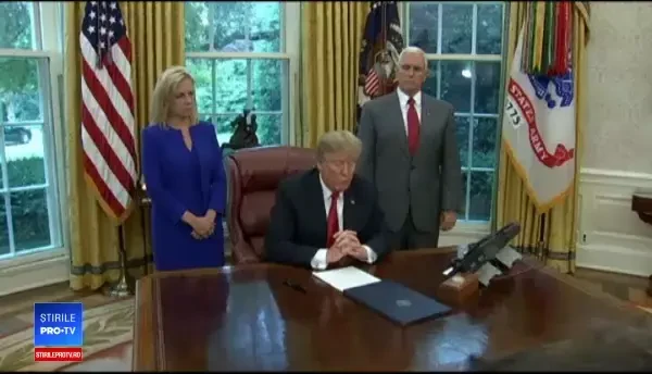 Trump a semnat un decret prin care pune capăt separării de părinţi a copiilor imigranţilor ilegali
