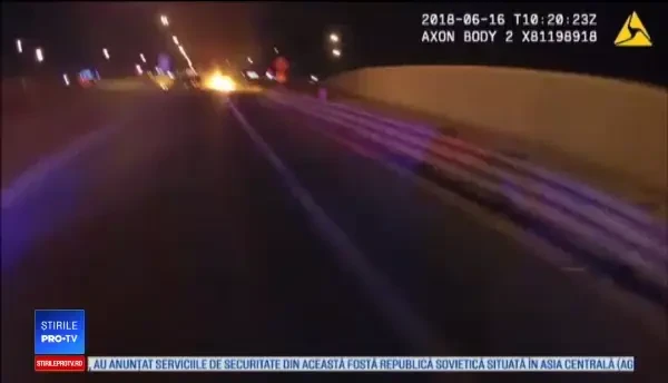 Explozie ca în filme pe străzile din Vegas. Ce au descoperit polițiștii în mașina distrusă