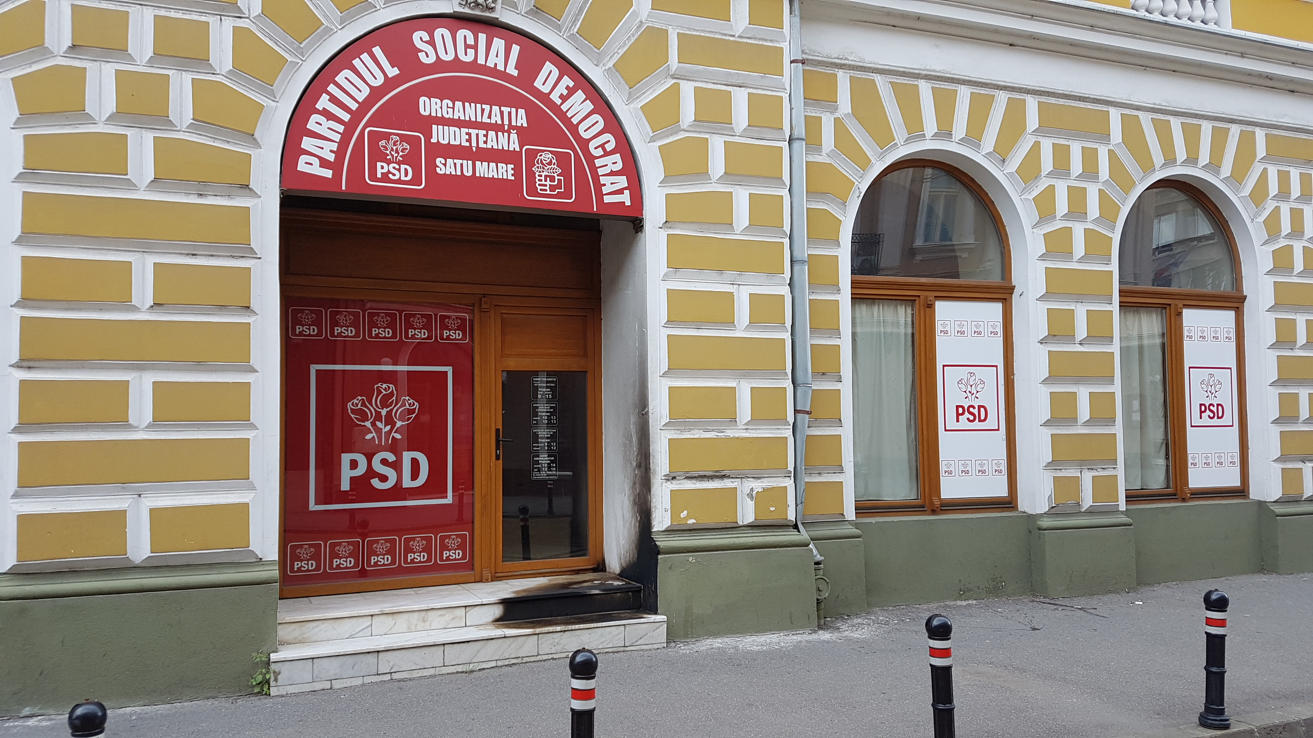 PSD Arad, sticle incendiare