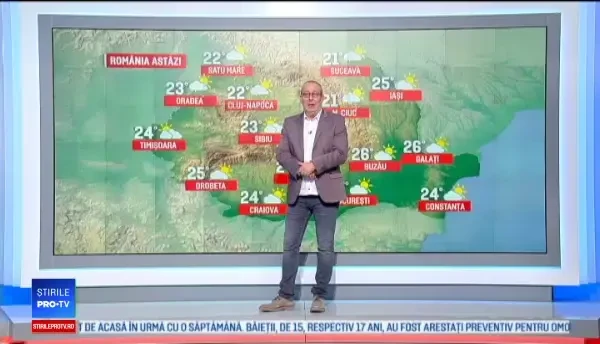 Vremea se menține răcoroasă și apar ploile. Prognoza meteo până joi