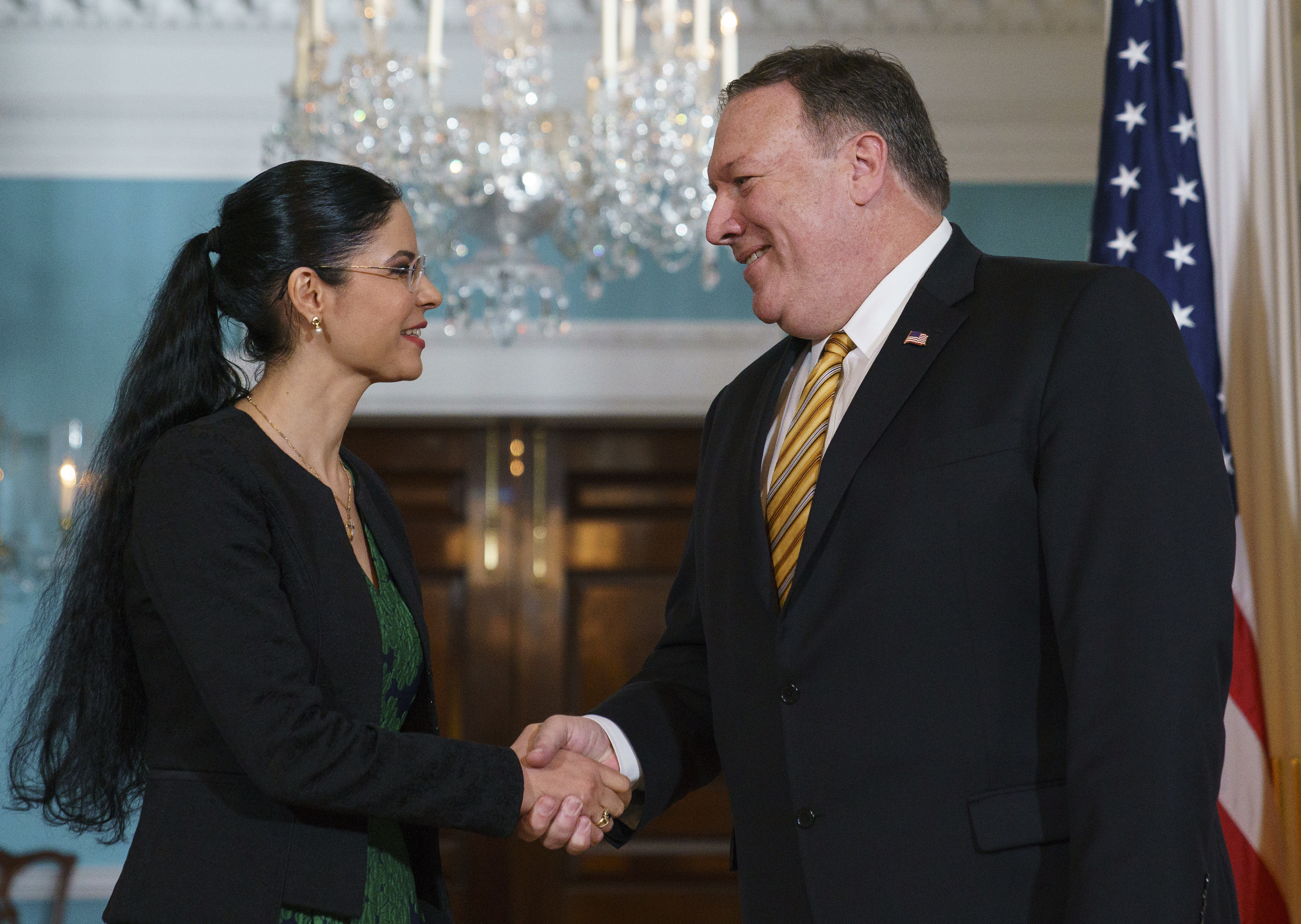 Vicepremierul Ana Birchall s-a întâlnit cu secretarul de stat american Mike Pompeo