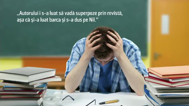 Perle la română la BAC 2018. "E despre oameni ciudaţi care miros ziare şi resimt plăcere"