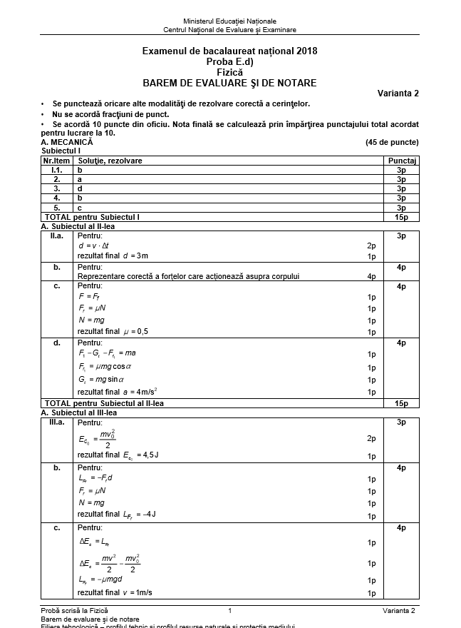 barem fizica bac 2018
