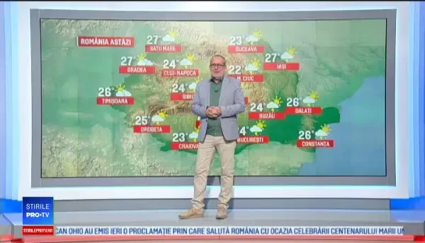 Cod galben de ploi puternice în Capitală și 17 județe. Pericol de inundaţii în 4 județe