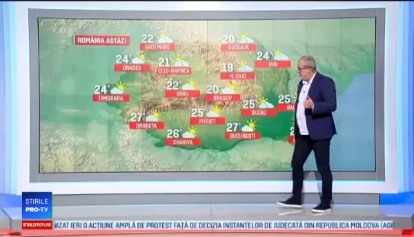 Vremea 2 iulie 2018. Temperaturi mai scăzute decât normalul acestei perioade