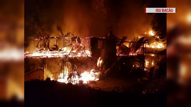 Incendiu devastator la un han al unui om de afaceri, în Bacău. Pagubele sunt însemnate