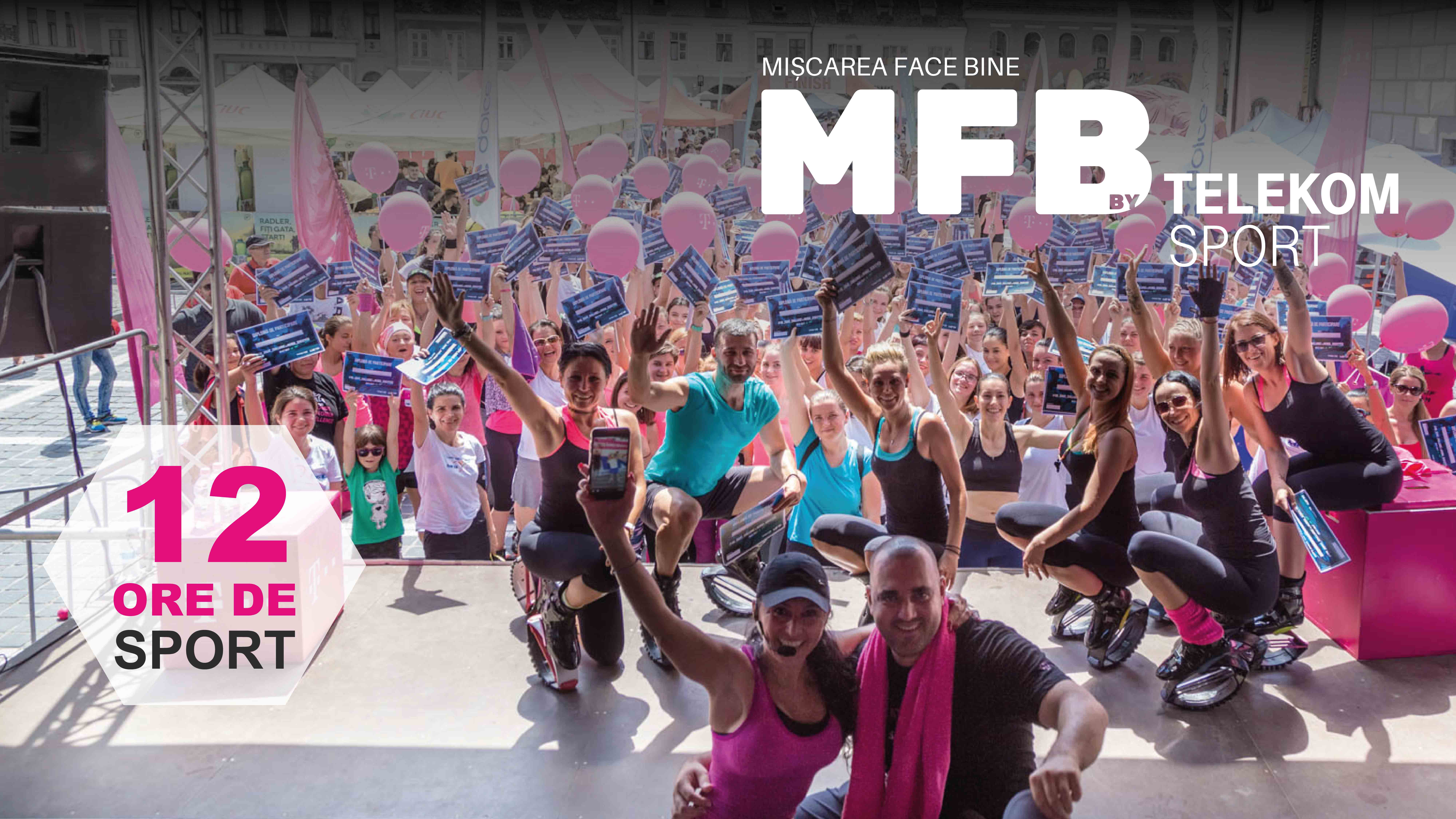 (P) Telekom Romania invită pasionații de mișcare la cea de-a 8-a ediție a festivalului „Cea mai mare oră de sport”