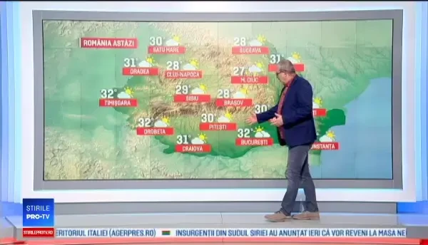 Vremea 6 iulie 2018. Weekend cu averse în majoritatea regiunilor ţării