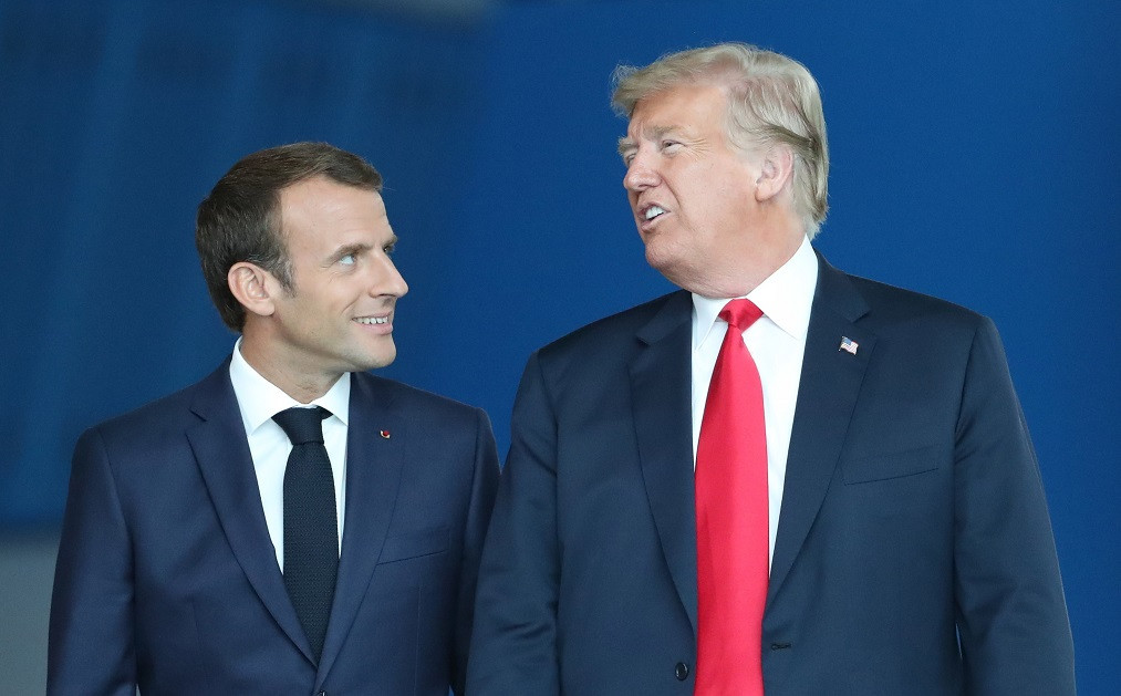 Trump l-a asigurat pe Macron că nu există o ruptură între SUA şi Europa