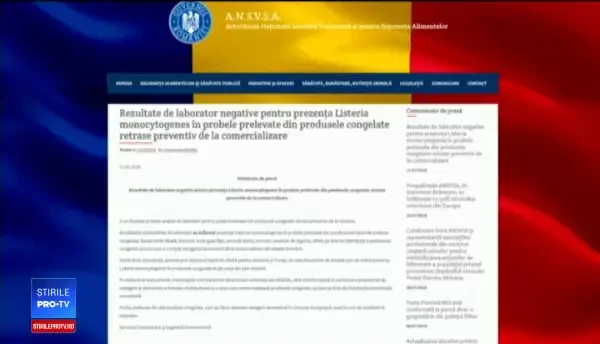 Cazul legumelor congelate retrase de pe piață. Rezultatele analizelor de laborator