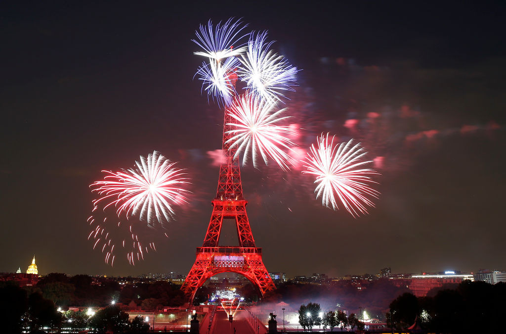 Artificii impresionante, la Paris, de Ziua Franței