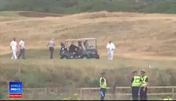 Un parașutist a încercat să aterizeze pe proprietatea lui Trump, în Scoția. Ce mesaj a vrut să-i transmită