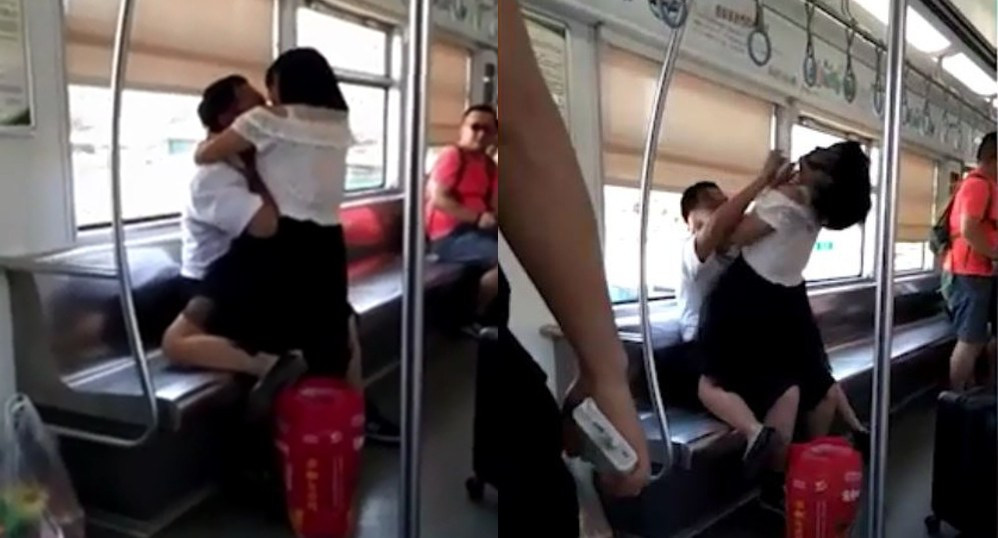 O femeie a muşcat un bărbat de faţă în metrou, apoi s-a dezbrăcat sub ochii pasagerilor