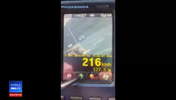 Un șofer de 22 de ani a fost prins cu o viteză uriașă pe Centura București