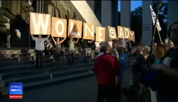 Polonezii au protestat din nou împotriva Legilor Justiției