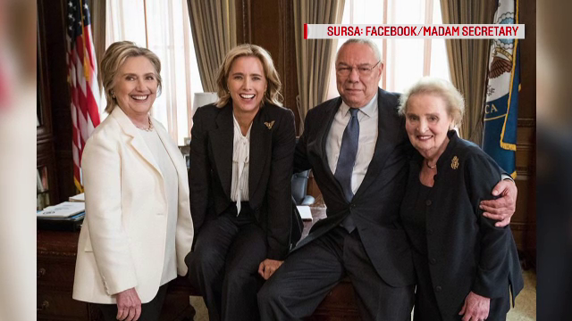 "Madam Secretary". Serialul în care vor apărea trei foști secretari de stat americani