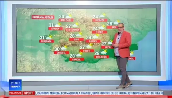 Cod portocaliu de vreme rea în Dobrogea și galben în jumătate de țară, miercuri. HARTA avertizărilor