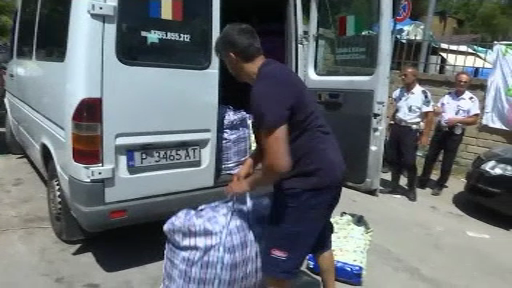 Tabara de romi evacuata