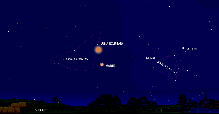 Eclipsă de lună. Cea mai lungă eclipsă de lună din acest secol se va produce vineri noapte