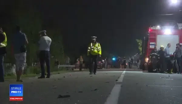 Accident rutier grav în Gorj. Un tânăr de 23 de ani a murit, alte 4 persoane sunt în stare gravă