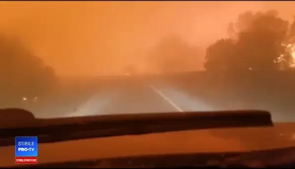 Tornadă de foc în California. Mii de oameni sunt în pericol