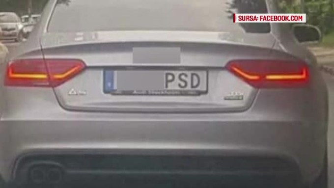 Soferul cu numar de inmatriculare obscen la adresa PSD a ramas fara permis. Ce au decis politistii