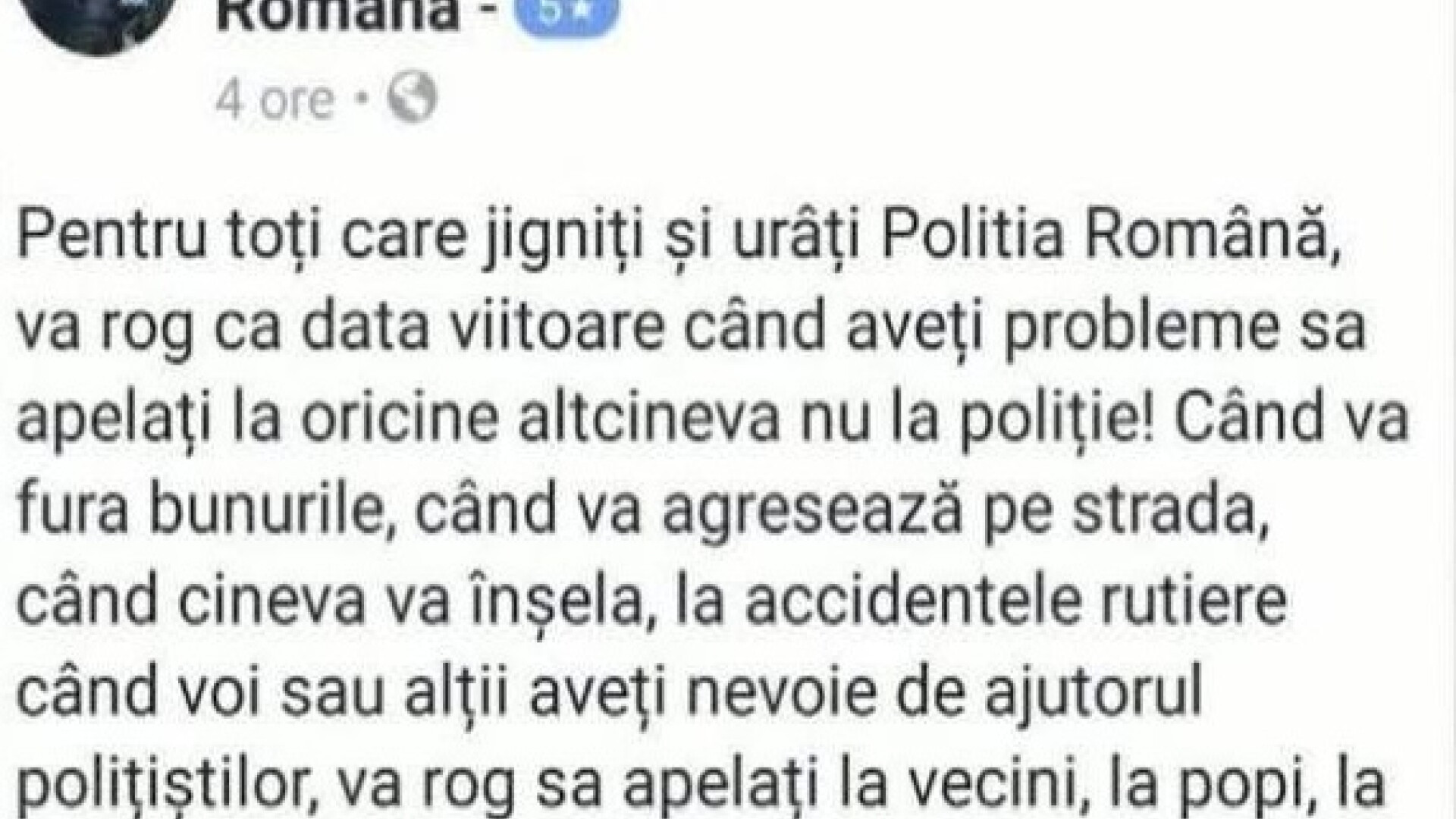 rutiera mesaj FB