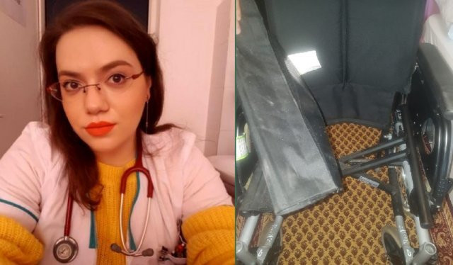 Compania aeriană îi va plăti doctoriței din Iași scaunul cu rotile distrus. Cum a fost umilită pe pistă