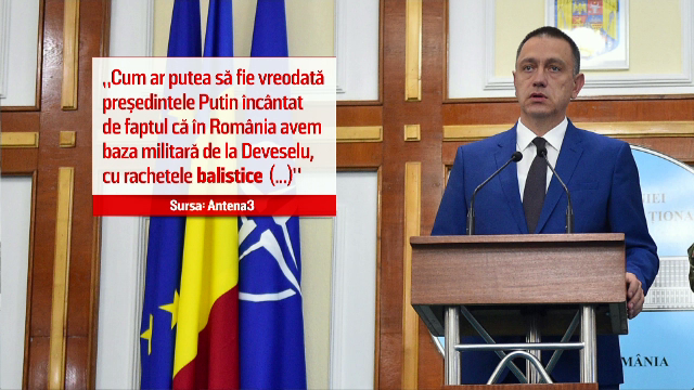 Fifor și-a ”reparat” gafa cu rachetele balistice: ”Avem doar interceptoare”. Ce spun analiștii
