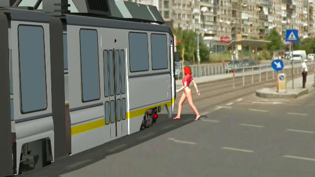 ANIMAȚIE GRAFICĂ. Cum a fost lovită de tramvai tânăra din Capitală. ”Vatmanul era șocat”