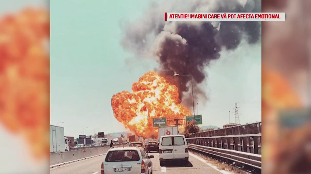 Un șofer român, în coloana de autovehicule lovită de autocisterna care a explodat în Bologna