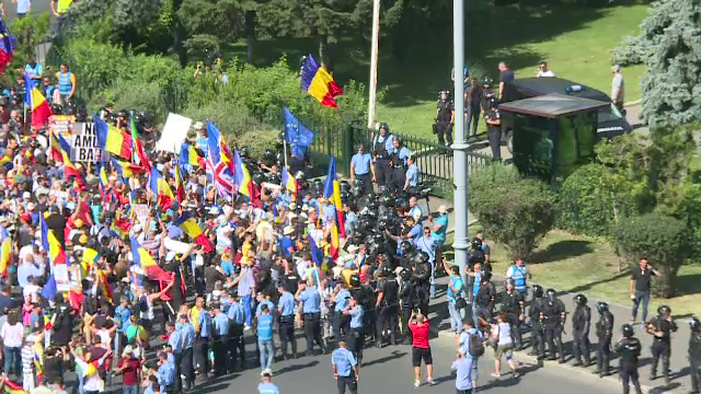 Protest Piata Victoriei 10 august