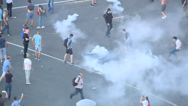Protest in Piata Victoriei