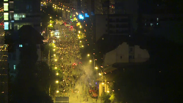 Protest in Piata Victoriei