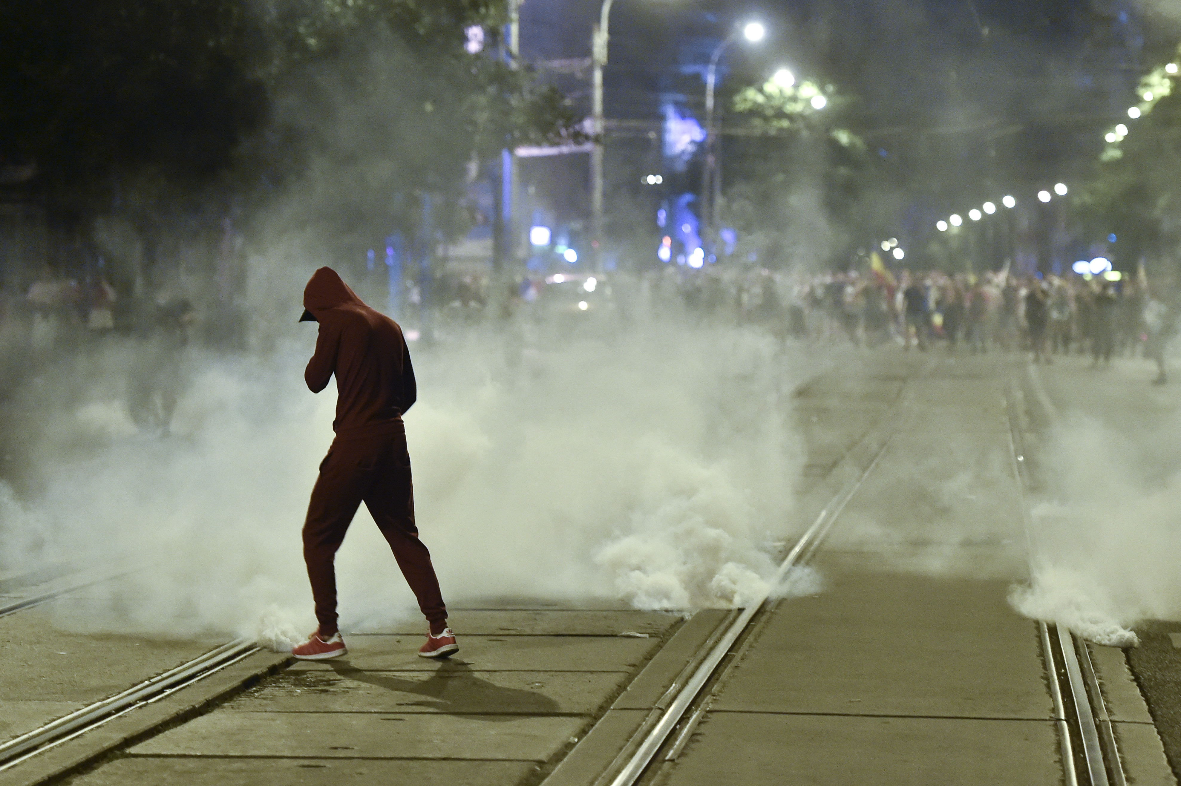 Protest in Piata Victoriei