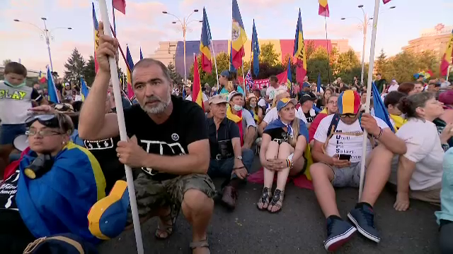 Protest in Piata Victoriei sambata
