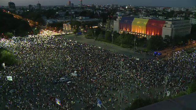 Protest in Piata Victoriei sambata