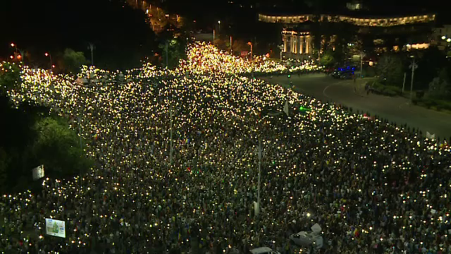 Protest in Piata Victoriei sambata