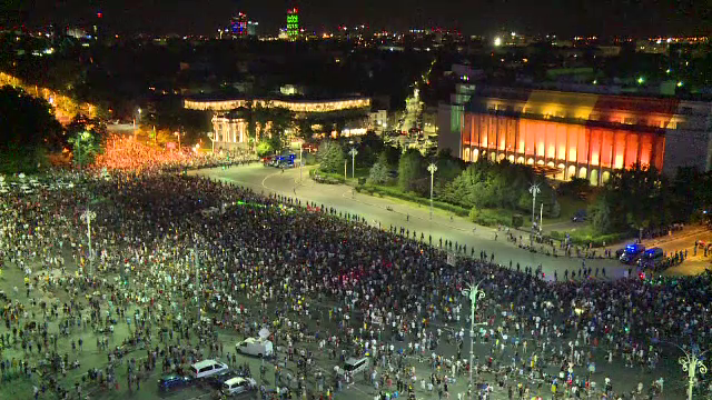 Protest in Piata Victoriei sambata