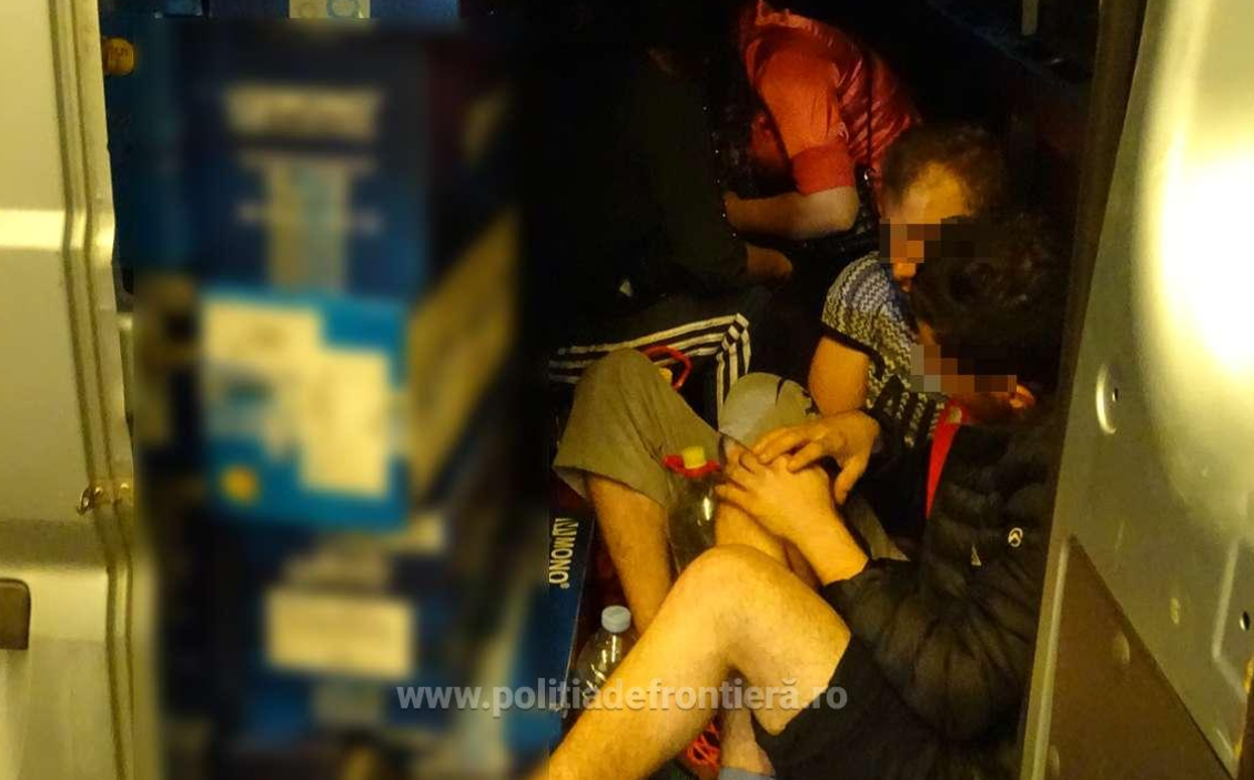 25 de migranți, prinși de polițiștii de frontieră în timp ce încercau să intre în țară. Unde erau ascunși