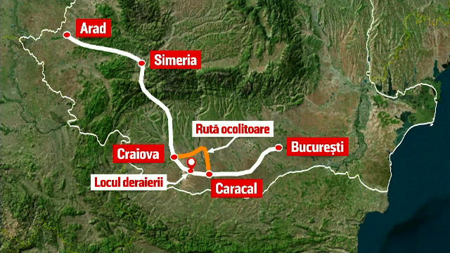 Consecinţele grave cauzate de trenul deraiat între Caracal şi Craiova. Plângerile pasagerilor