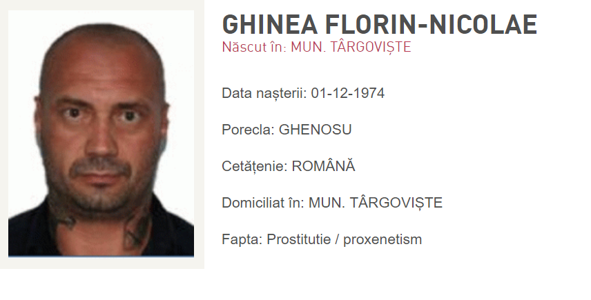 Interlopul Ghenosu, arestat la Londra. Numele lui, pe lista celor mai urmărite persoane din România