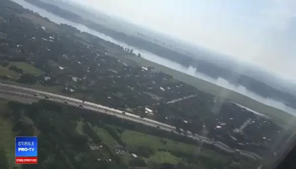 Aglomerație pe A2, spre litoral. S-au format cozi la podul de la Fetești