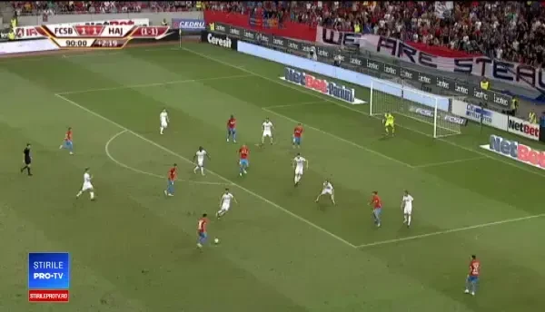 FCSB s-a calificat dramatic în play-off-ul Europa League, după 2-1 cu Hajduk Split