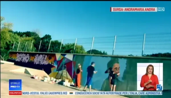 Ce a apărut pe zidurile clădirilor vechi din Baia Mare, peste noapte