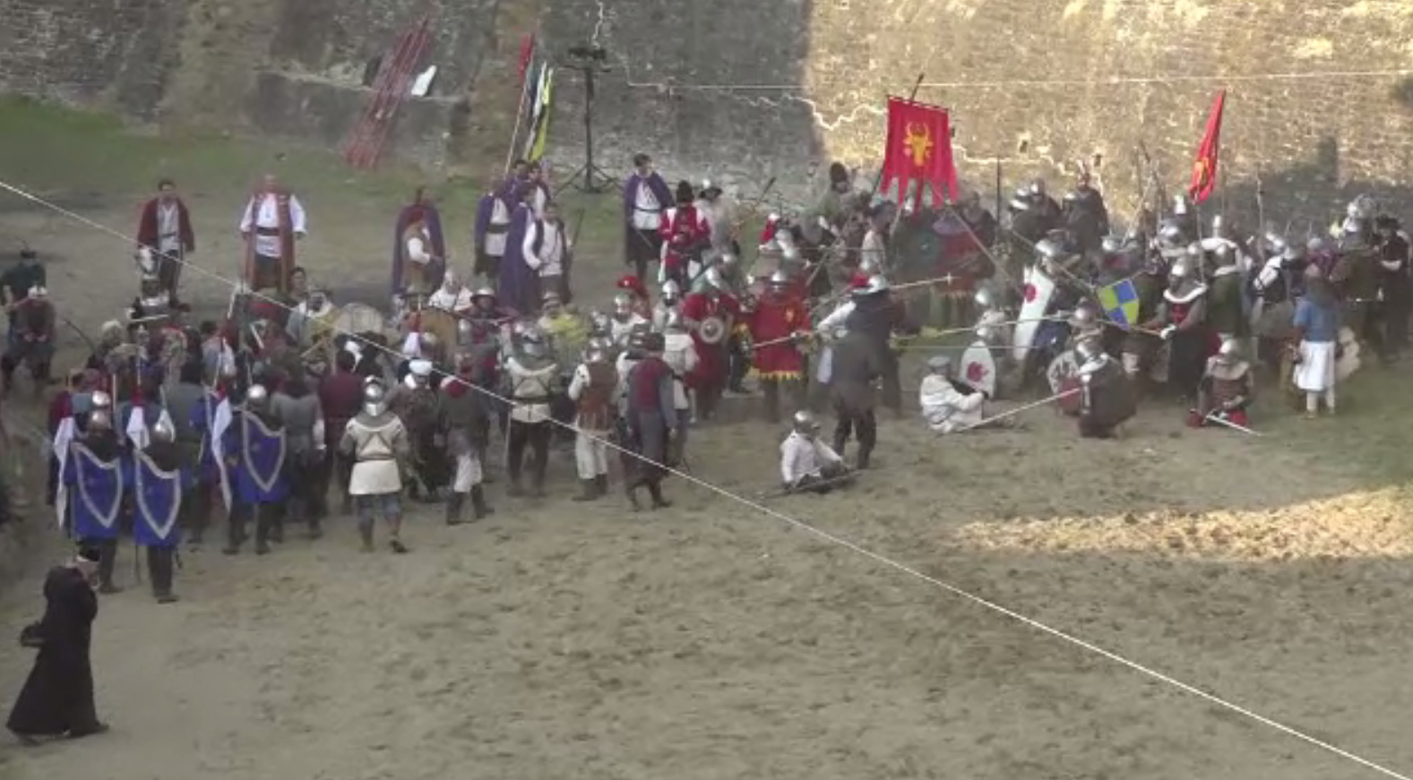 Lecție de istorie pusă în scenă în ultima zi a Festivalului de Artă Medievală de la Suceava