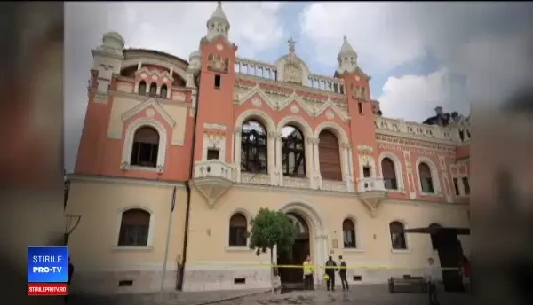 Un scurt-circuit ar fi provocat incendiul care a distrus Palatul Episcopiei Greco-Catolice