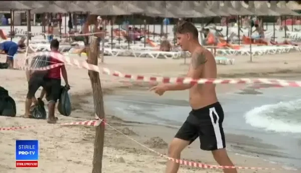 O porţiune de plajă din Mangalia a fost închisă. Descoperirea autorităților