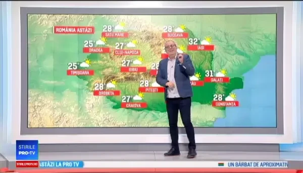 Vremea se răcorește ușor în aproape toată țara. Zonele în care sunt așteptate averse