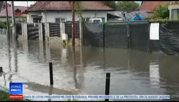 Furtună în Târgu Jiu. Trei copaci au căzut chiar lângă operele lui Brâncuşi